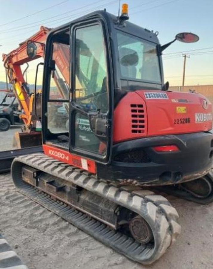 Used 2019 Kubota KX080-4SR3A Mini Excavator