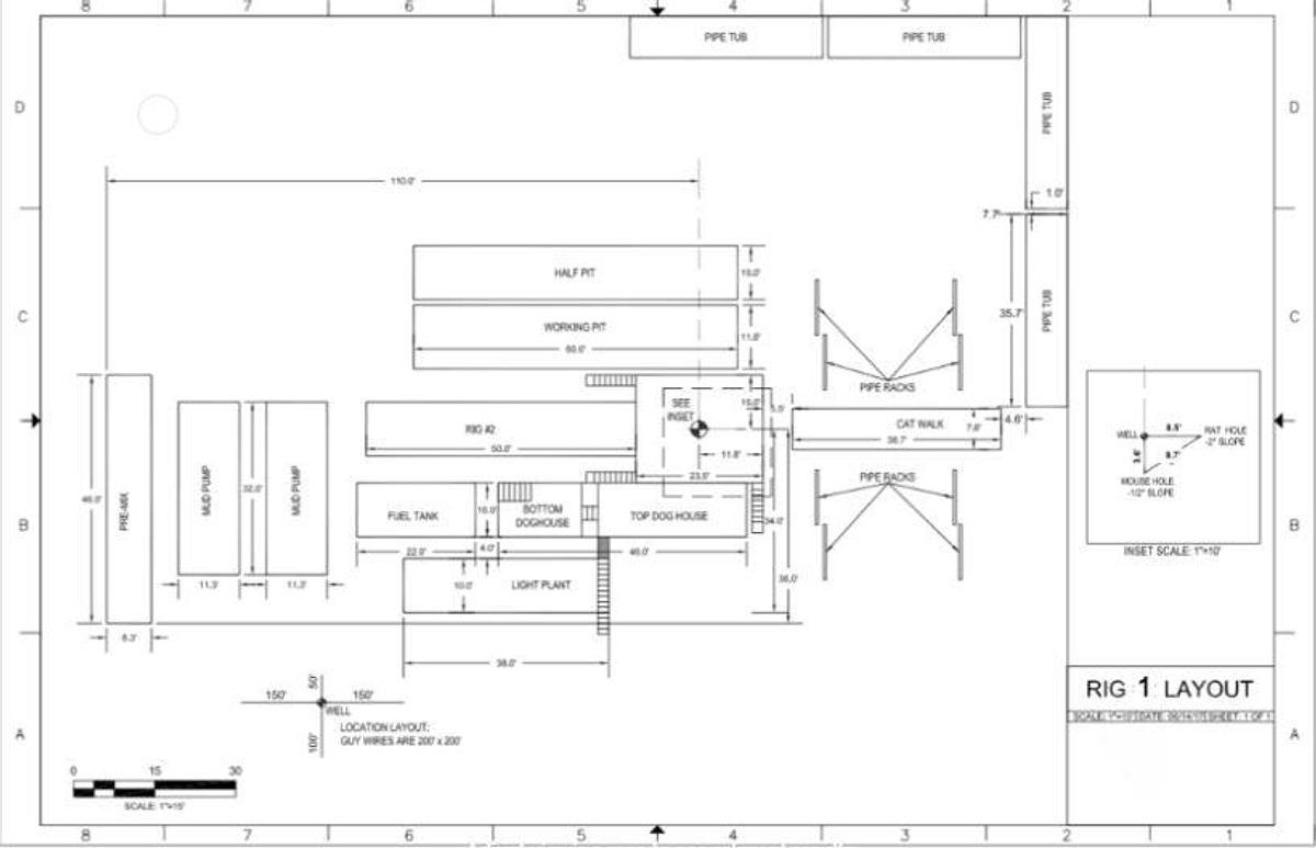 Used Cardwell KB 750 Drilling Rig