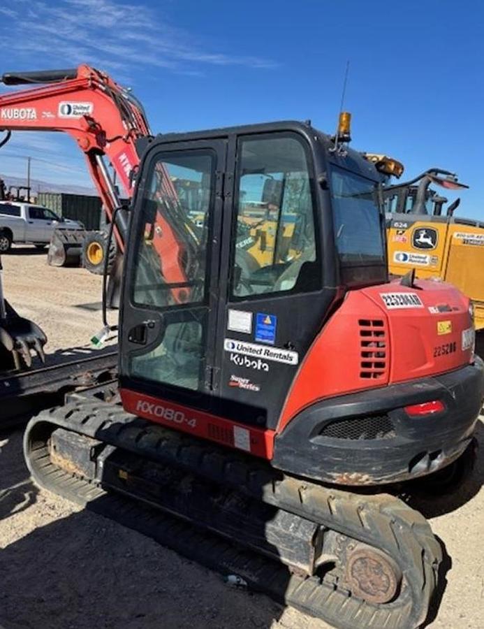 Used 2019 Kubota KX080-4SR3A Mini Excavator