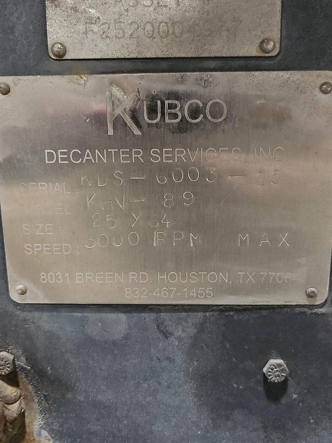 Refurbished Kubco KHV 89 Centrifuge