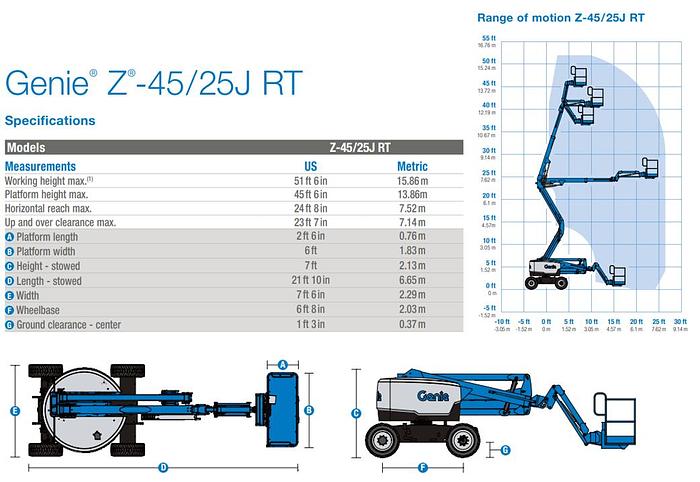 Used 2013 Genie Z-45/25J IC