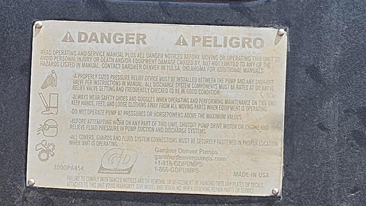 Used 2011 Caterpillar Gardner Denver 2500 Frac Pump