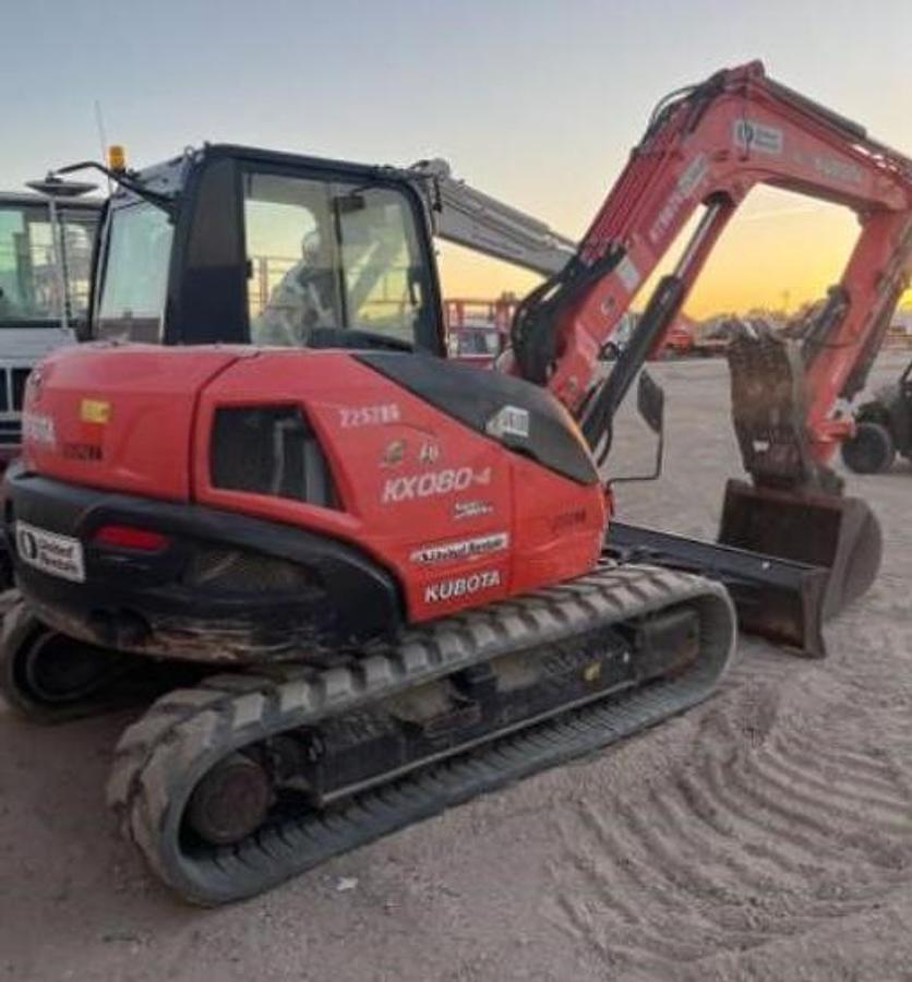 Used 2019 Kubota KX080-4SR3A Mini Excavator