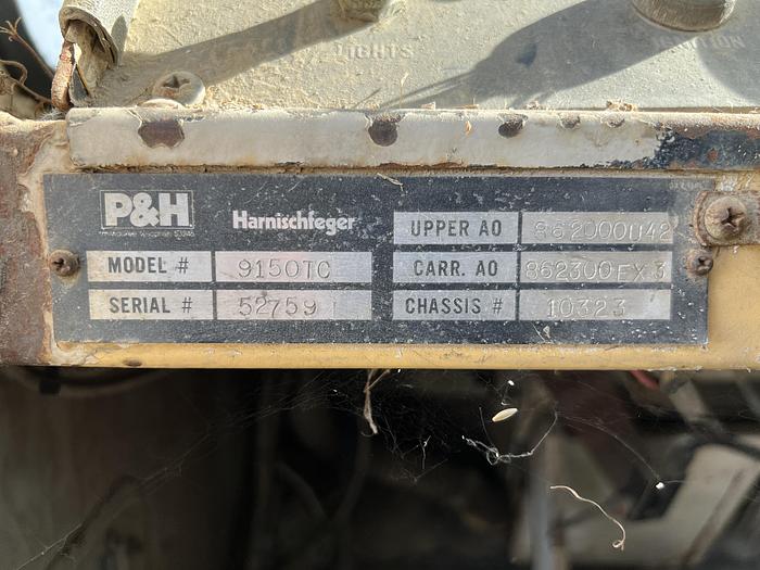 Used P&H 9150 Truck Crane - 150 Ton