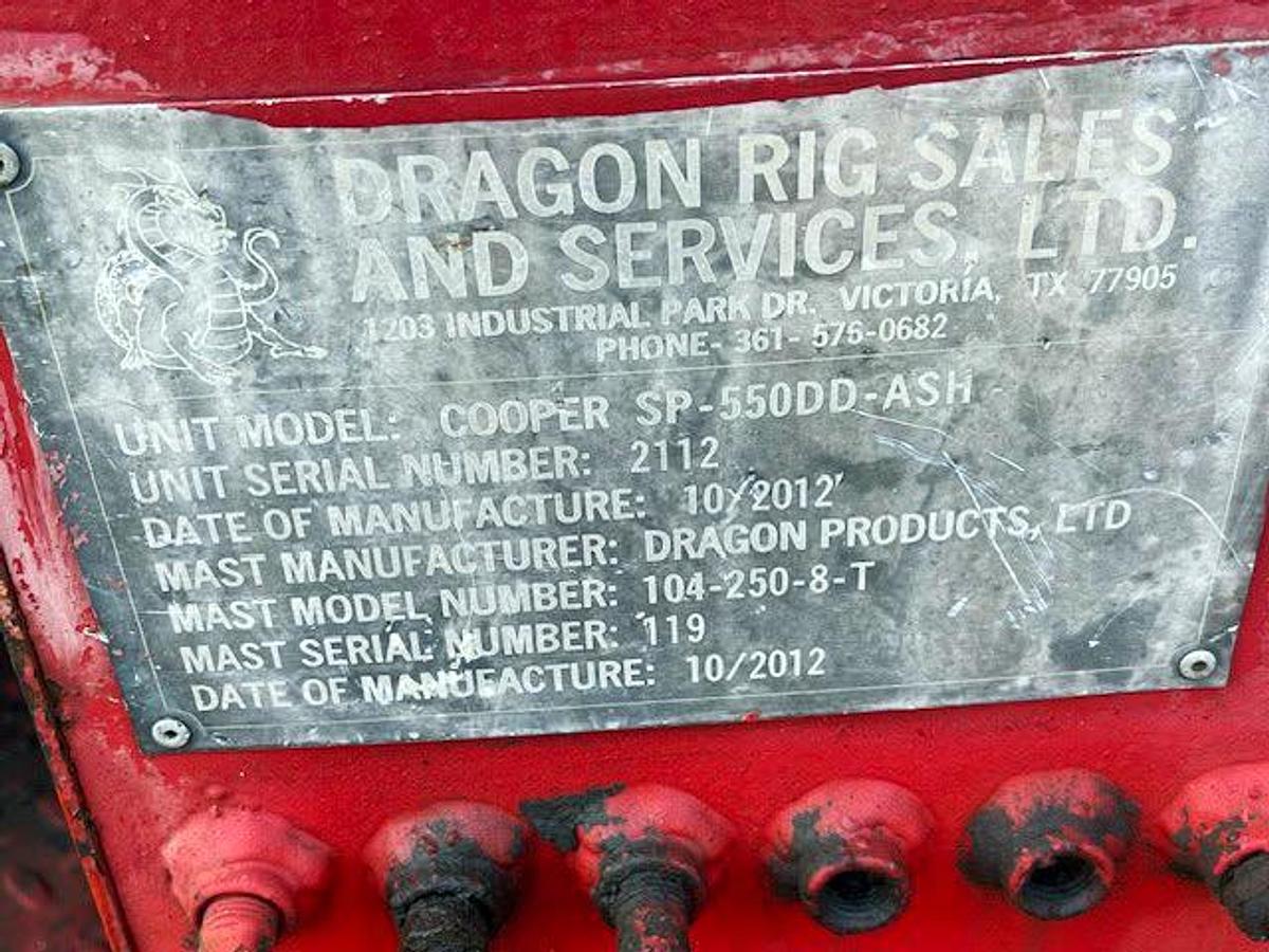 Used 2012 Cooper 550DD Workover Rig