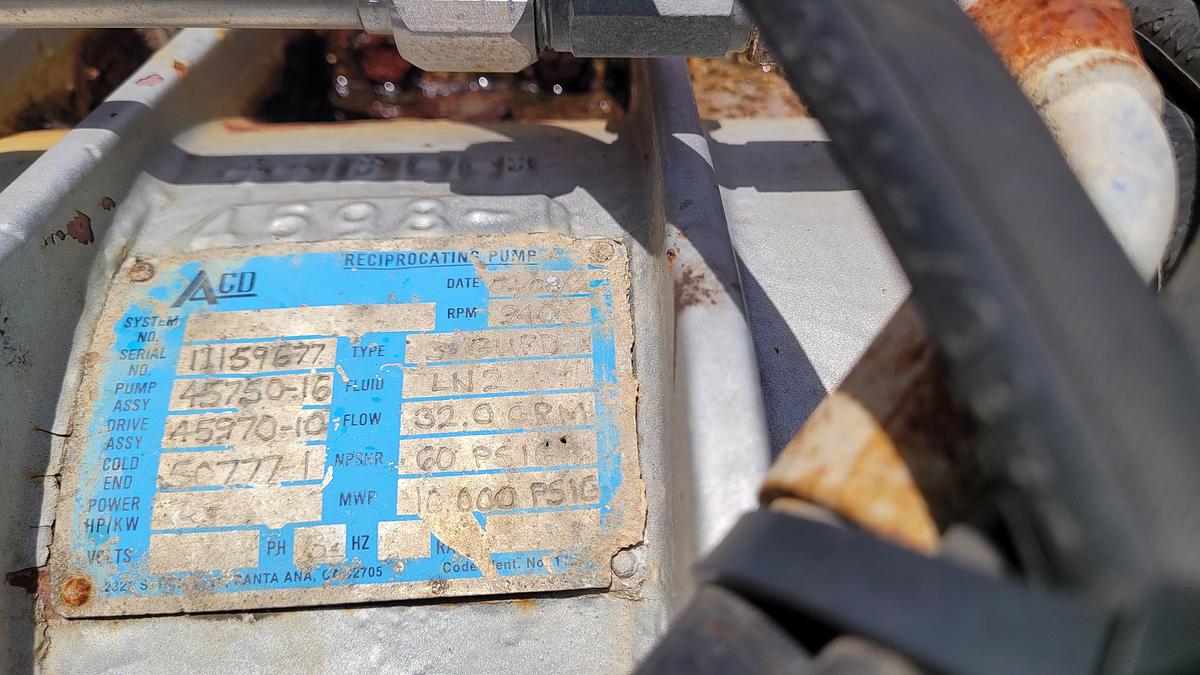 Used 2013 CVA Nitrogen Combo Pump