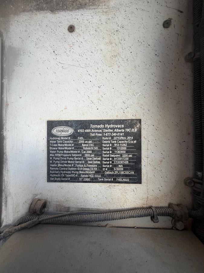 Used 2014 Tornado F4SL Hydro Excavator