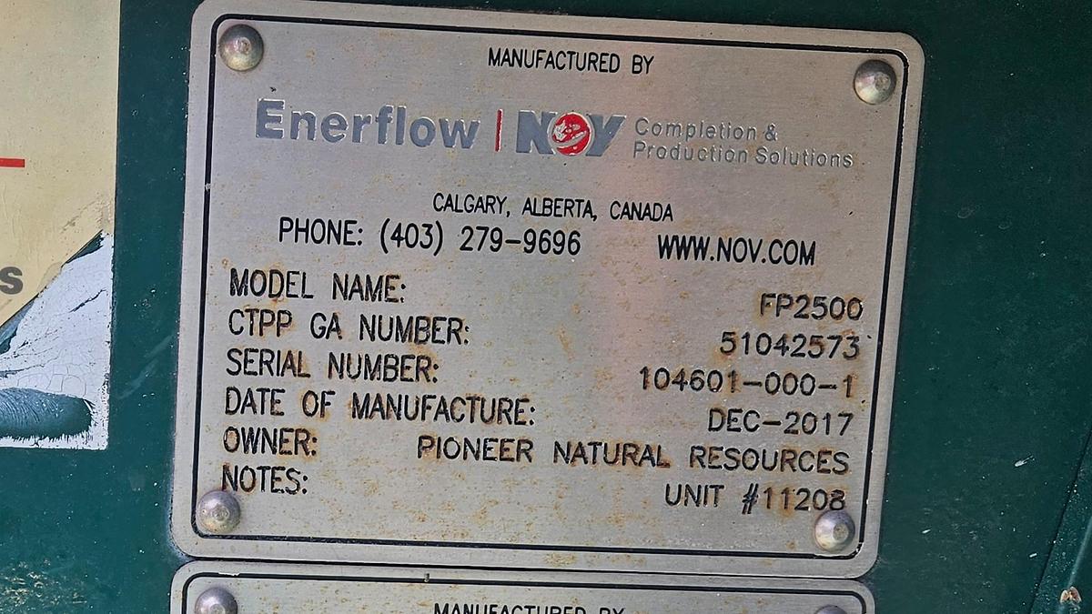 Used 2012 Caterpillar FMC 2500 Quintuplex Frac Pump