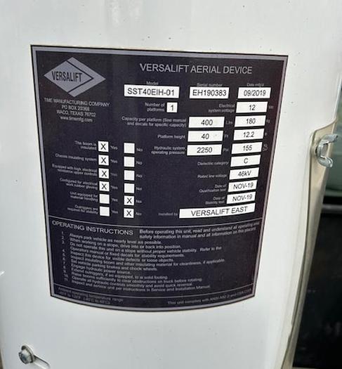 Used 2019 Ford F-550 40ft Bucket truck