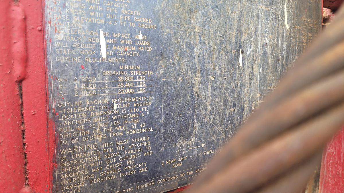 Used 2012 Cooper 550DD Workover Rig