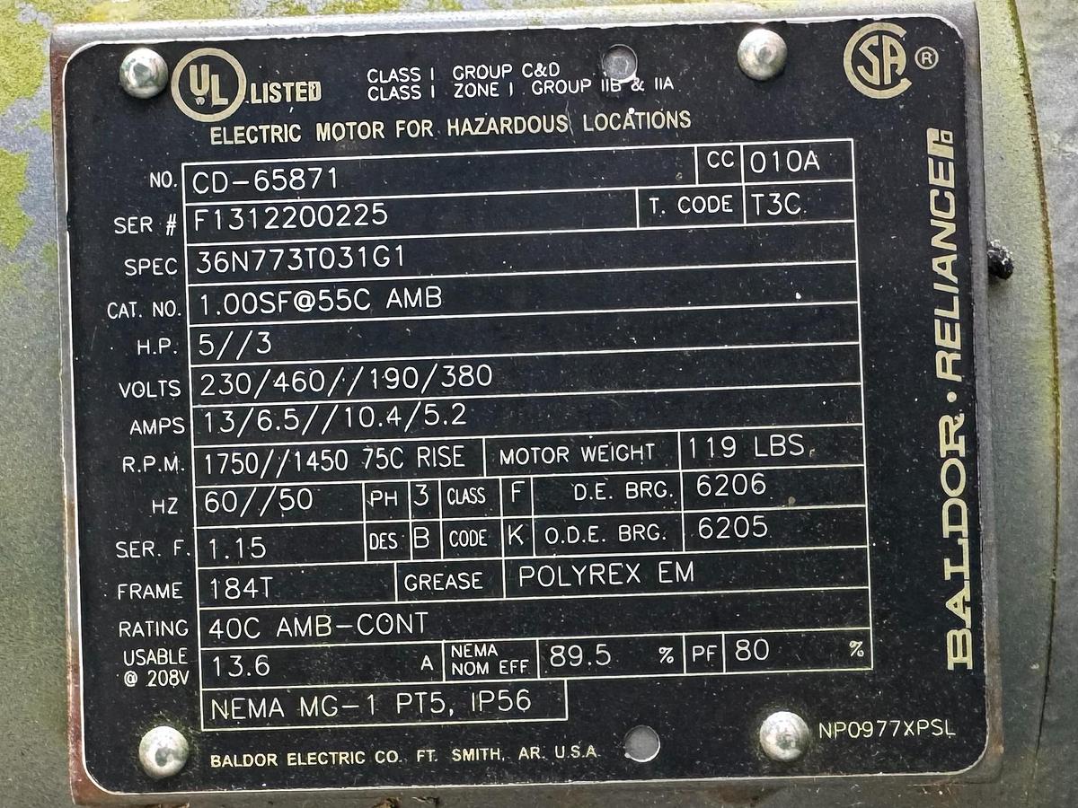 Used Derrick Vacu-Flo 1200 Vacuum Degasser