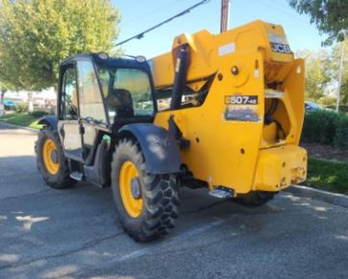 Used 2018 JCB 507-42 Telehandler - 7,000 lb - 42' Lift - 3,332 Hrs - Lancaster CA USA