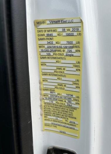 Used 2019 Ford F-550 40ft Bucket truck