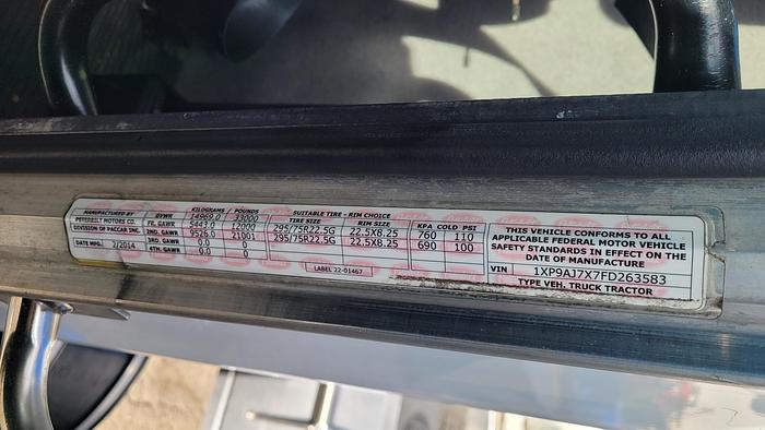 Used 2015 Peterbilt 382