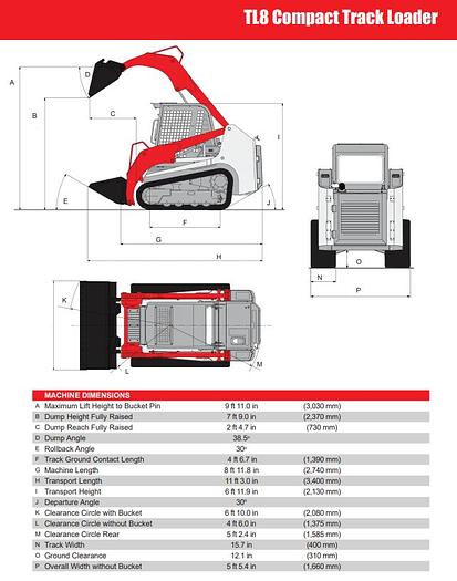 Used TAKEUCHI Track Skid Steer 