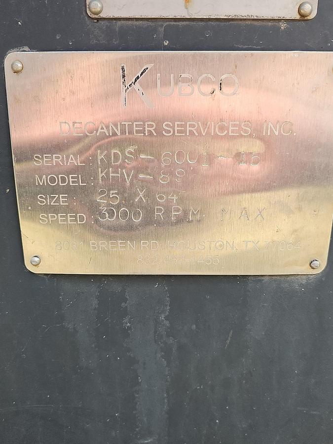 Refurbished Kubco KHV 89 Centrifuge