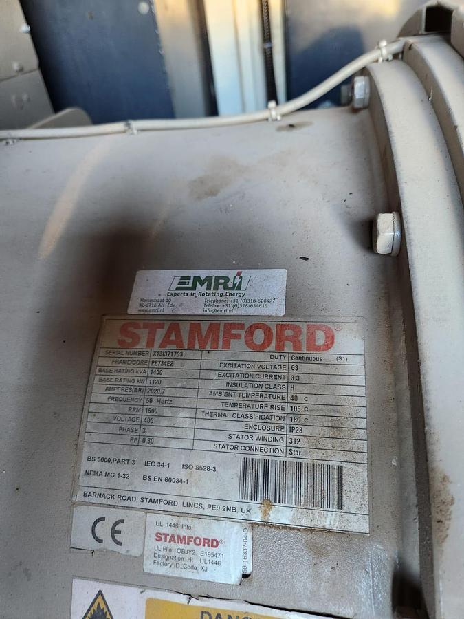 Used 2010 Volvo 550 kW Genset