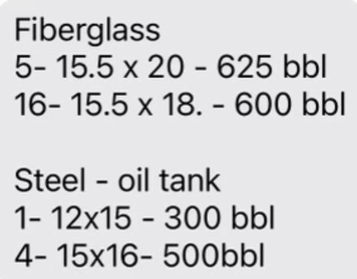 Used 2012 NOV Production Tanks