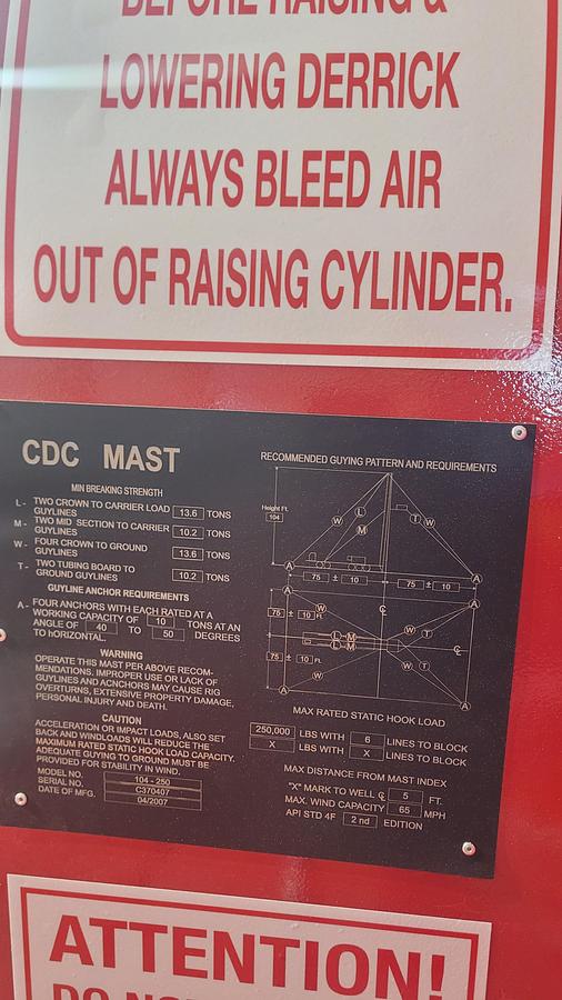 Refurbished Cameron 550 Workover Rig
