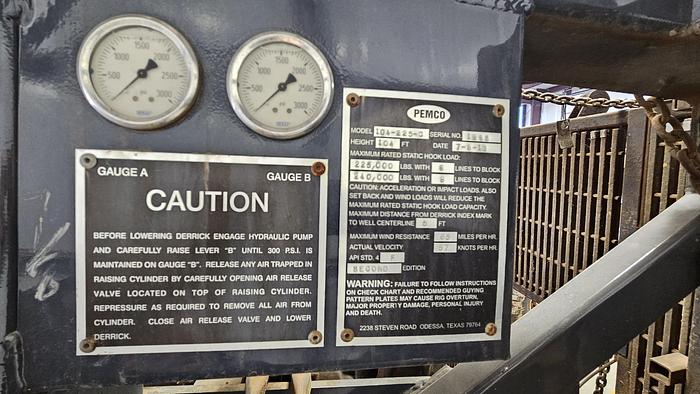 Used 2014 Taylor TI500 Workover Rig