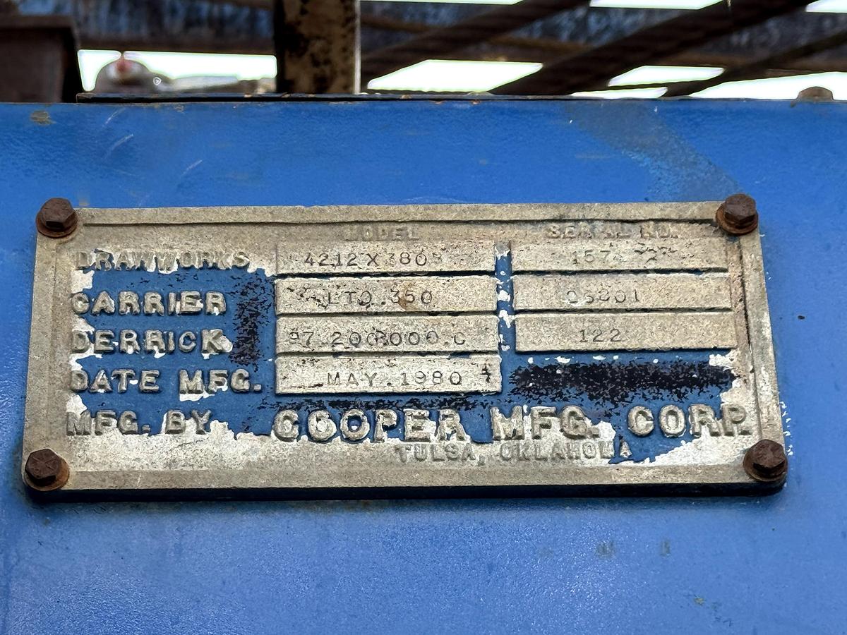 Refurbished 1985 Cooper 350 Workover Rig