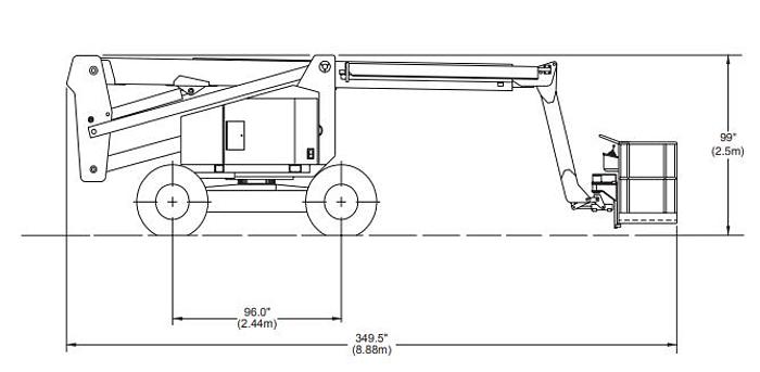 Used 60ft Articulating Boom