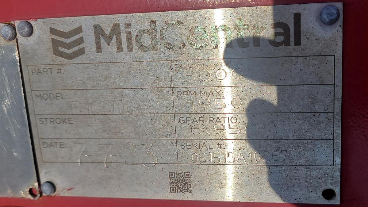 Used 2012 Caterpillar FMC 2500 Quintuplex Frac Pump