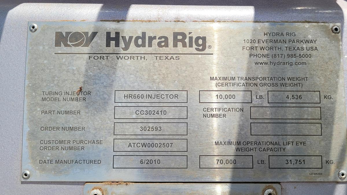 Used 2007 NOV Hydra Rig Coiled Tubing Unit