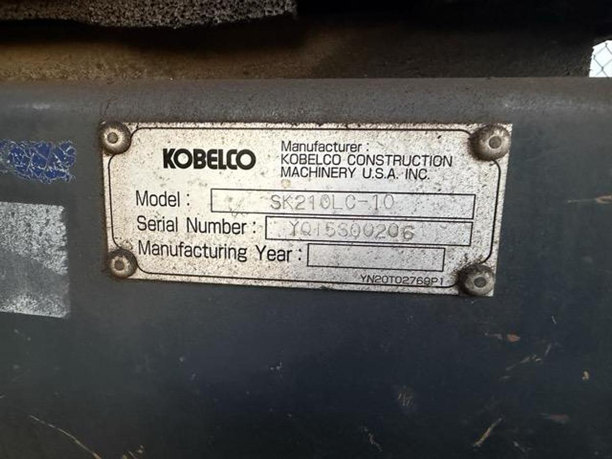 Used 2018 KOBELCO SK210LC-10 Excavator