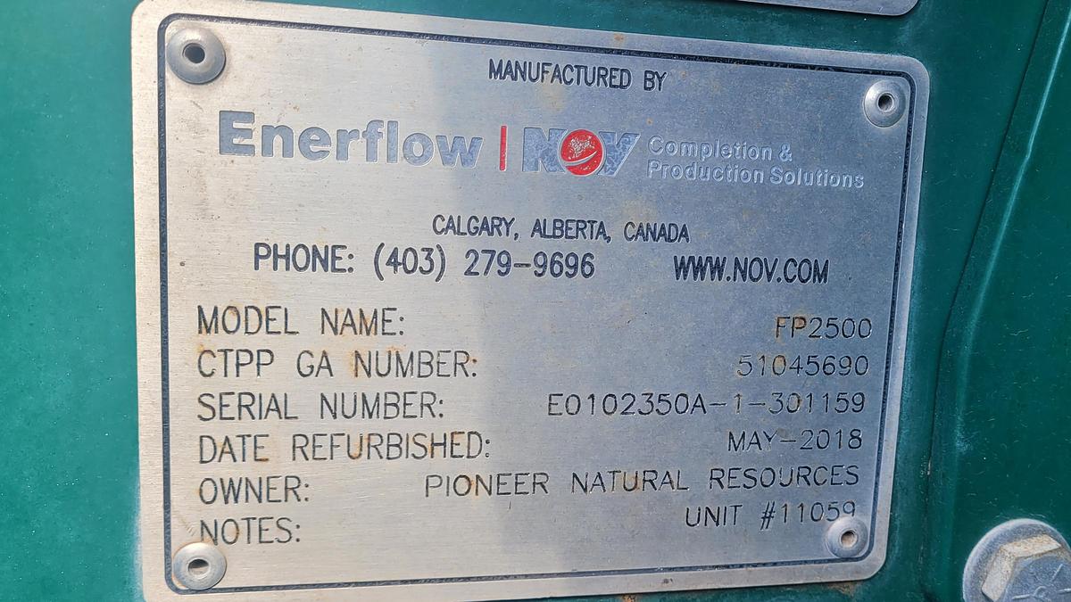 Used 2012 Caterpillar FMC 2500 Quintuplex Frac Pump