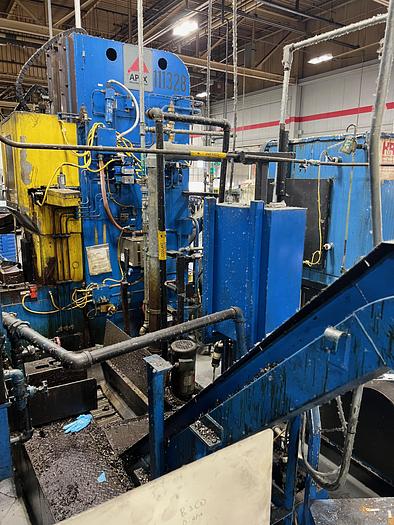 Used APEX 10 TON 30 INCH TABLE UP VERTICAL BROACHING MACHINE