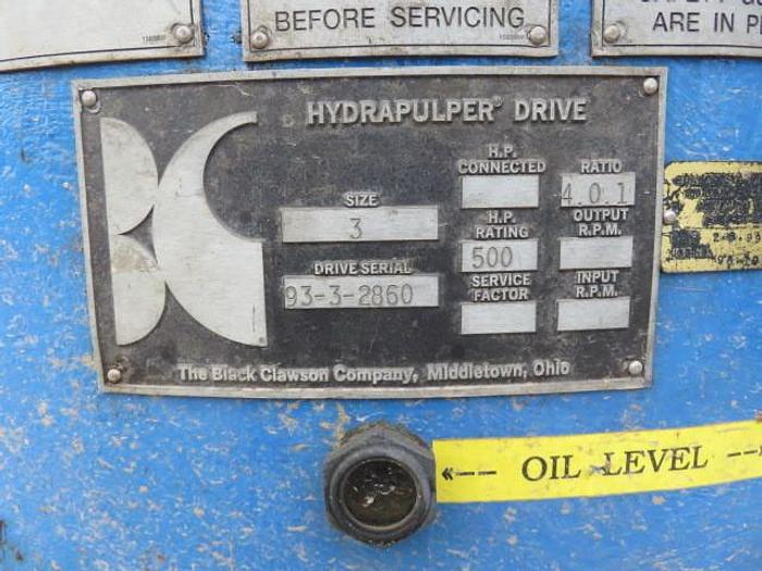 Used BLACK CLAWSON PULPER DRIVE SIZE 3 4.0:1 RATIO REBUILT 2020