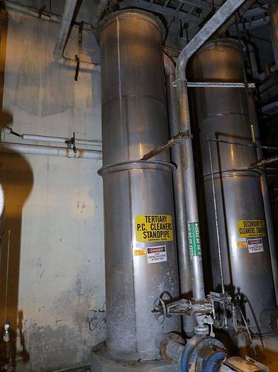 Used APACHE 3'D X 14'H STAINLESS STEEL TANK T-316L 740GAL.