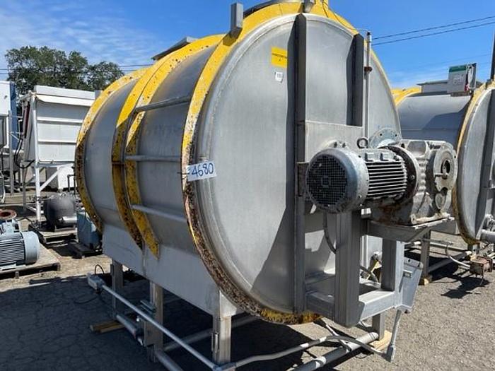 Used Fran Rica Stainless Steel Horizontal Tomato Pulp Storage Tank