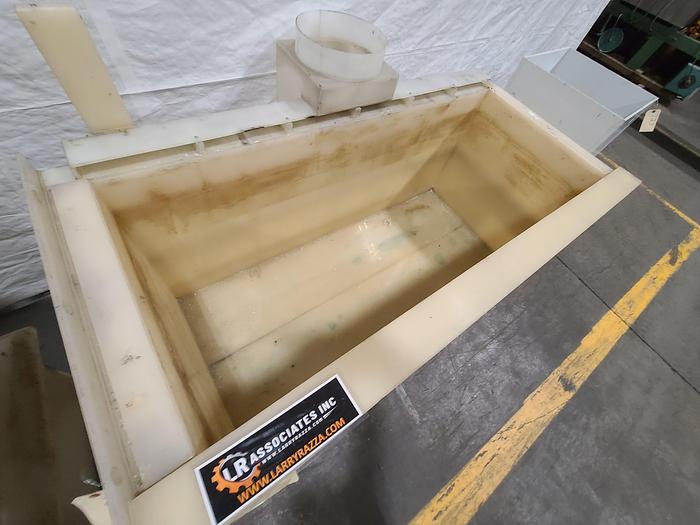 Used Polypro Tank Counter Flow Rinse side and bottom support 71" x 29" x 30"