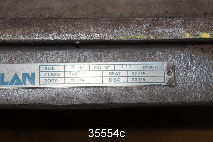 Used Velan L19-0310C-13SL 14" Air Operated Knife Gate Valve #35554