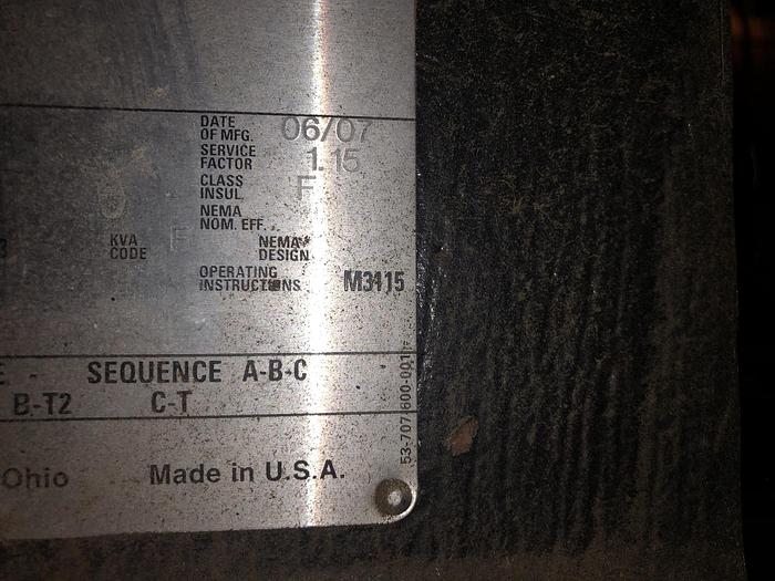 Used HOFFMAN 79103A BLOWER WITH 1500HP MOTOR