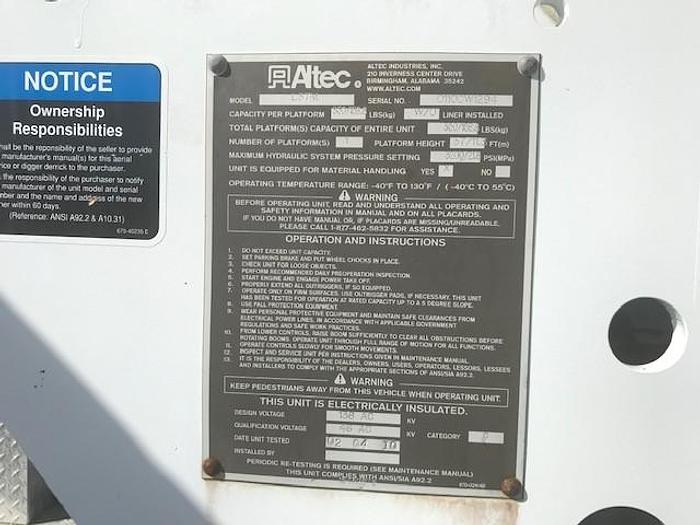 Used 2010 Ford F550 4x4 42ft Altec L37M Over-Center Bucket Truck