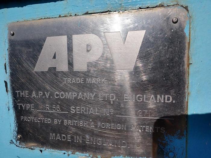 Used Heat Exchanger, Plate, 390 SF, APV, 316 S/st, (59) Plates #S742457