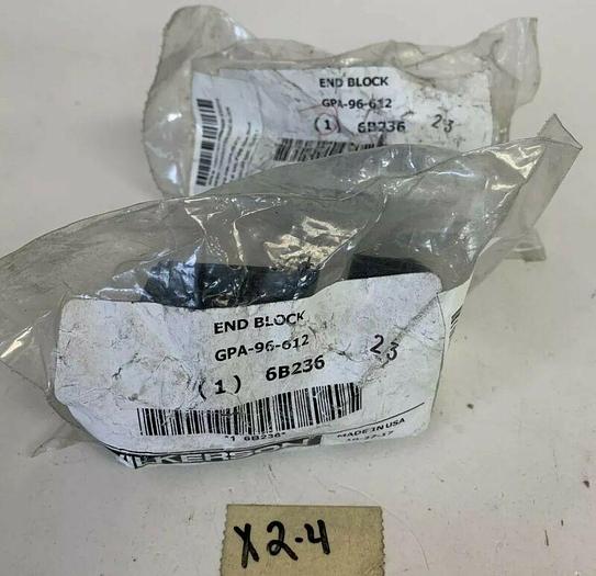 Wilkerson Gpa-96-612 End Block,1/2 In Npt (Lot Of 2) Fast Shipping!