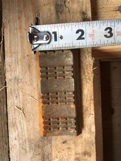 Used Lot of Die Inserts Approximately 3-15/16" x 1-1/2"