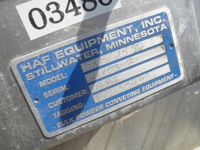 Used Unloader, Bag, S/st, HAF, Bag Break, Dust Coll, #S741231