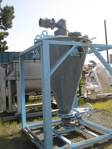Used Mixer, Nauta, 25 CF, S/st, 48" Dia. X 72" Deep, #S736325