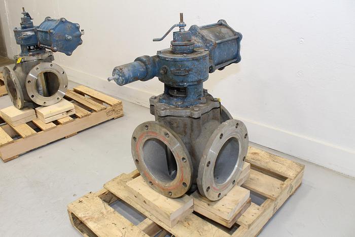 Used Dezurik 8" 3-way Air Operated Valve#43971