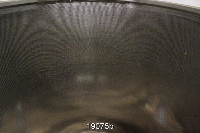 Used Bird 80 Pressure Screen Basket, .062" Holes, 12% Open Area #19075