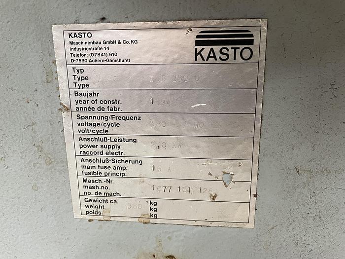 Gebruikt Kasto beugelzaag PSB 250 U
