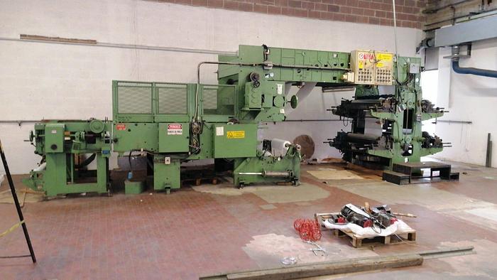 Used Manzoni 4 col flexo + sheeter (from reel to reel or sheets)