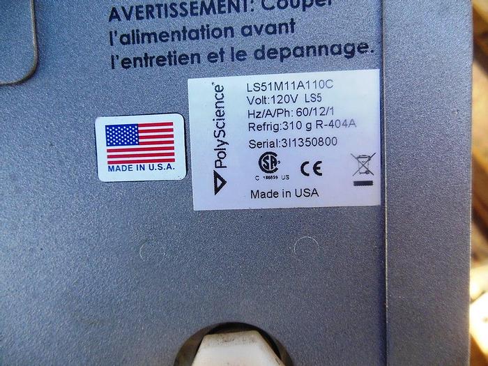 Used Refrig, Chiller, PolyScience, Benchtop, Series LS5, #S742890