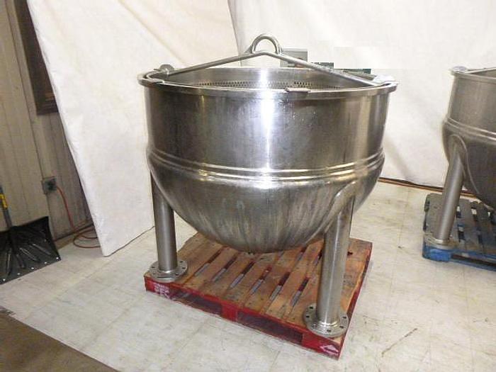 Used 200 GALLON LEE KETTLE WITH BASKET - S/S - 90 PSI