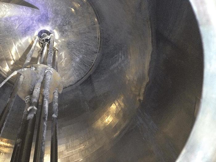 Used 600 GALLON LEE REACTOR/KETTLE WITH HIGH SHEAR MIXER – T-316L – 15 PSI/FV/100 PSI JACKET